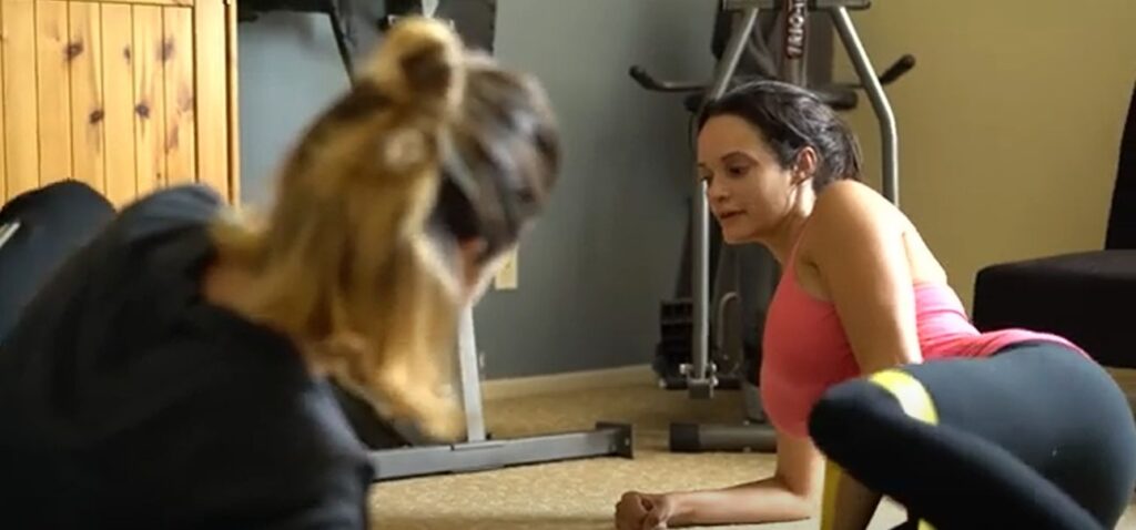 Raquel y Yo ejercicio gluteo